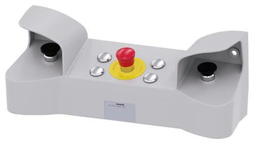 Tohånds betjeningskonsol metal 3 kontrol punkter metal 2 Paddetryknapper sort 40 mm 3SU1853-3NB00-1AD1