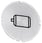 Inskription plade for lystrykknap, rund, hvid med sort font, grafisk symbol: electric motor 3SU1900-0AB71-0RA0 miniature