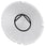 Inskription plade for lystrykknap, rund, hvid med sort font, grafisk symbol: pump 3SU1900-0AB71-0RD0 miniature