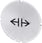 Inskription plade for lystrykknap, rund, hvid med sort font, grafisk symbol: release 3SU1900-0AB71-0RG0 miniature