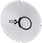 Inskription plade for lystrykknap, rund, hvid med sort font, grafisk symbol: brake 3SU1900-0AB71-0RH0 miniature