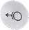 Inskription plade for lystrykknap, rund, hvid med sort font, grafisk symbol: brake release 3SU1900-0AB71-0RJ0 miniature