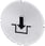 Inskription plade for lystrykknap, rund, hvid med sort font, grafisk symbol: lock 3SU1900-0AB71-0RK0 miniature