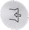 Inskription plade for lystrykknap, rund, hvid med sort font, grafisk symbol: suction 3SU1900-0AB71-0RR0 miniature