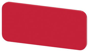 Mærkningsplade til label holder, label str.12.5x27mm, Label rød, hvid font, uden inskription 3SU1900-0AC26-0AA0