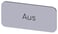 Mærkningsplade til label holder, label str.12.5x27mm, sølv label, sort font, inskription:, 3SU1900-0AC81-0AC0 3SU1900-0AC81-0AC0 miniature