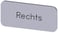 Mærkningsplade til label holder, label str.12.5x27mm, sølv label, sort font, inskription: højre 3SU1900-0AC81-0AH0 miniature