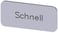Mærkningsplade til label holder, label str.12.5x27mm, sølv label, sort font, inskription: fast, 3SU1900-0AC81-0AM0 3SU1900-0AC81-0AM0 miniature