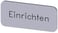 Mærkningsplade til label holder, label str.12.5x27mm, sølv label, sort font, inskription: set-up 3SU1900-0AC81-0AR0 miniature