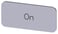 Mærkningsplade til label holder, label str.12.5x27mm, sølv label, sort font, inskription:, 3SU1900-0AC81-0DJ0 3SU1900-0AC81-0DJ0 miniature