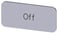 Mærkningsplade til label holder, label str.12.5x27mm, sølv label, sort font, inskription:, 3SU1900-0AC81-0DK0 3SU1900-0AC81-0DK0 miniature