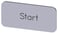 Mærkningsplade til label holder, label str.12.5x27mm, sølv label, sort font, inskription: start 3SU1900-0AC81-0DT0 miniature