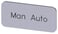 Mærkningsplade til label holder, label str.12.5x27mm, sølv label, sort font, inskription: Manual Auto 3SU1900-0AC81-0EA0 miniature