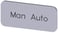 Mærkningsplade til label holder, label str.12.5x27mm, sølv label, sort font, inskription: Manual Auto 3SU1900-0AC81-0EA0 miniature