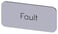 Mærkningsplade til label holder, label str.12.5x27mm, sølv label, sort font, inskription: Fault, 3SU1900-0AC81-0EC0 3SU1900-0AC81-0EC0 miniature