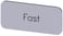 Mærkningsplade til label holder, label str.12.5x27mm, sølv label, sort font, inskription: Fast, 3SU1900-0AC81-0EE0 3SU1900-0AC81-0EE0 miniature