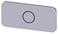Mærkningsplade til label holder, label str.12.5x27mm, sølv label, sort font, grafisk symbol: 3SU1900-0AC81-0QA0 miniature