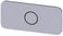 Mærkningsplade til label holder, label str.12.5x27mm, sølv label, sort font, grafisk symbol: 3SU1900-0AC81-0QA0 miniature