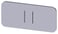 Mærkningsplade til label holder, label str.12.5x27mm, sølv label, sort font, grafisk symbol: II 3SU1900-0AC81-0QC0 miniature