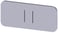 Mærkningsplade til label holder, label str.12.5x27mm, sølv label, sort font, grafisk symbol: II 3SU1900-0AC81-0QC0 miniature