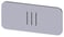 Mærkningsplade til label holder, label str.12.5x27mm, sølv label, sort font, grafisk symbol: III 3SU1900-0AC81-0QD0 miniature