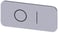 Mærkningsplade til label holder, label str.12.5x27mm, sølv label, sort font, grafisk symbol: O I 3SU1900-0AC81-0QG0 miniature