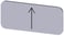 Mærkningsplade til label holder, label str.12.5x27mm, sølv label, sort font, grafisk symbol: pil peger op 3SU1900-0AC81-0QS0 miniature