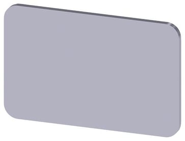 Mærkningsplade til label holder, Label str.17.5 x 27 mm, sølv label, sort font, uden inskription, for selv-mærkning 3SU1900-0AD81-0AA0