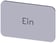 Mærkningsplade til label holder, Label str.17.5 x 27 mm, sølv label, sort font, inskription: On, 3SU1900-0AD81-0AB0 3SU1900-0AD81-0AB0 miniature