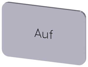 Mærkningsplade til label holder, Label str.17.5 x 27 mm, sølv label, sort font, inskription: Up 3SU1900-0AD81-0AD0