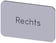 Mærkningsplade til label holder, Label str.17.5 x 27 mm, sølv label, sort font, inskription: højre 3SU1900-0AD81-0AH0 miniature