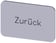 Mærkningsplade til label holder, Label str.17.5 x 27 mm, sølv label, sort font, inskription: Back 3SU1900-0AD81-0AG0 miniature