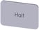 Mærkningsplade til label holder, Label str.17.5 x 27 mm, sølv label, sort font, inskription: Stop, 3SU1900-0AD81-0AK0 3SU1900-0AD81-0AK0 miniature
