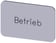 Mærkningsplade til label holder, Label str.17.5 x 27 mm, sølv label, sort font, inskription: operation 3SU1900-0AD81-0AP0 miniature