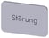 Mærkningsplade til label holder, Label str.17.5 x 27 mm, sølv label, sort font, inskription: Fault, 3SU1900-0AD81-0AQ0 3SU1900-0AD81-0AQ0 miniature