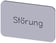 Mærkningsplade til label holder, Label str.17.5 x 27 mm, sølv label, sort font, inskription: Fault, 3SU1900-0AD81-0AQ0 3SU1900-0AD81-0AQ0 miniature