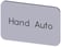 Mærkningsplade til label holder, Label str.17.5 x 27 mm, sølv label, sort font, inskription: Manual Auto 3SU1900-0AD81-0DB0 miniature