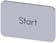 Mærkningsplade til label holder, Label str.17.5 x 27 mm, sølv label, sort font, inskription: start 3SU1900-0AD81-0DT0 miniature