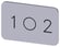 Mærkningsplade til label holder, Label str.17.5 x 27 mm, sølv label, sort font, grafisk symbol: 1 O 2 3SU1900-0AD81-0QL0 miniature