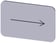 Mærkningsplade til label holder, Label str.17.5 x 27 mm, sølv label, sort font, grafisk symbol: pil peger mod højre 3SU1900-0AD81-0QR0 miniature
