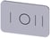 Mærkningsplade til label holder, Label str.17.5 x 27 mm, sølv label, sort font, grafisk symbol: I O II 3SU1900-0AD81-0QK0 miniature