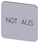 Mærkningsplade til limning på hus, label str. 22x22mm, sølv label, sort font, inskription: emergency stop, 3SU1900-0AF81-0AS0 3SU1900-0AF81-0AS0 miniature