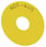 Bagplade rund for NØDSTOP padde gul, selvklæbende, inde diameter 23 mm, inskription: NOT-AUS 3SU1900-0BC31-0AS0 miniature