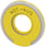 Spændeskive rund for Nødstop paddetryk  gul, belyst, ydre diameter 60 mm, inde diameter 23 mm, inskription: EMERGENCY OFF 3SU1901-0BD31-0AS0 miniature