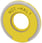Spændeskive rund for Nødstop paddetryk  gul, belyst, ydre diameter 60 mm, inde diameter 23 mm, inskription: NOT-HALT 3SU1901-0BD31-0AT0 miniature