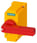 Tilbehør til 3KF størrelse 2 Direkte betjeningsmekanisme, rød/gul 3KF9201-2AA00 miniature