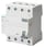 HPFI 4-polet Type A 63A 30 mA 400VAC med termisk overbelastningsbeskyttelse korttidsforsinket 5SV3346-6LA01 miniature