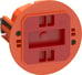 LK FUGA Air Slim forfradåse 1 modul, orange