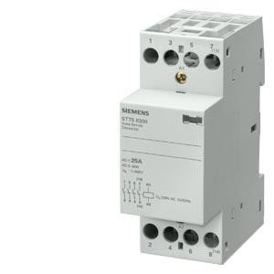 INSTA kontaktor med 3 NO kontakter og 1 NC, kontakt til 230 V, 400 V AC 25 A aktivering 115 V AC 5TT5831-1