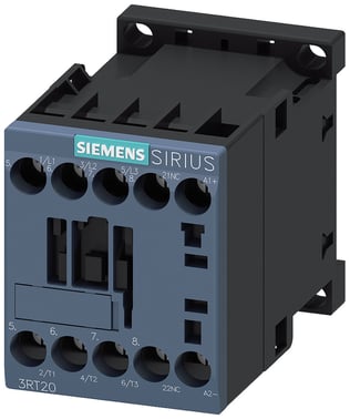 Sirius power kontaktor AC-3 7A 3kW/400V, 3RT2015-1KB42 3RT2015-1KB42